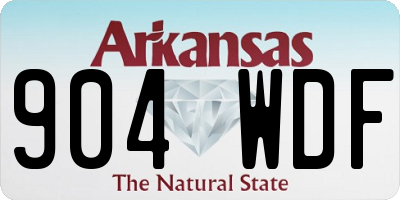 AR license plate 904WDF