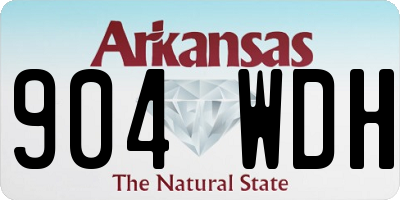 AR license plate 904WDH