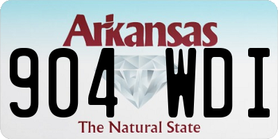 AR license plate 904WDI