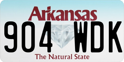 AR license plate 904WDK