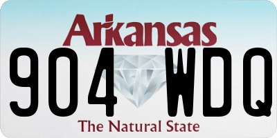 AR license plate 904WDQ