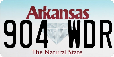 AR license plate 904WDR