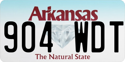 AR license plate 904WDT