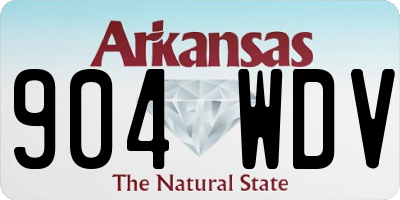 AR license plate 904WDV