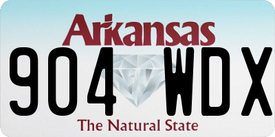 AR license plate 904WDX