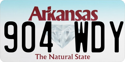 AR license plate 904WDY