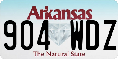 AR license plate 904WDZ