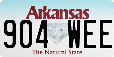 AR license plate 904WEE