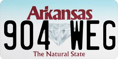 AR license plate 904WEG