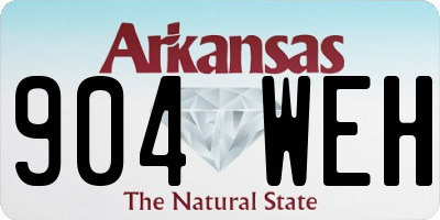 AR license plate 904WEH