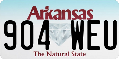 AR license plate 904WEU