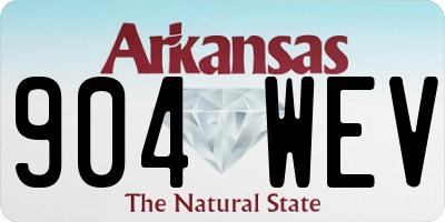 AR license plate 904WEV