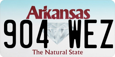 AR license plate 904WEZ