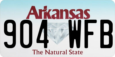 AR license plate 904WFB