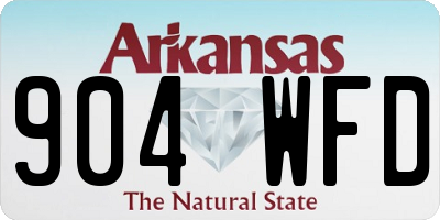 AR license plate 904WFD