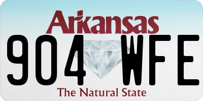 AR license plate 904WFE