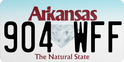 AR license plate 904WFF