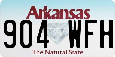 AR license plate 904WFH