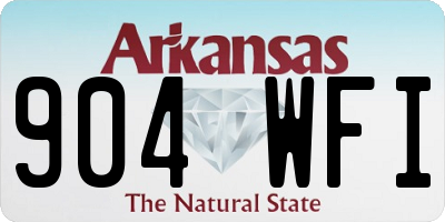 AR license plate 904WFI