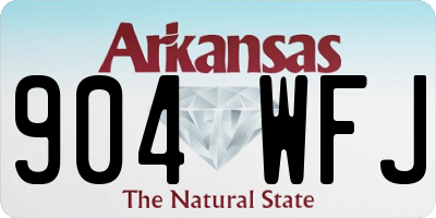 AR license plate 904WFJ