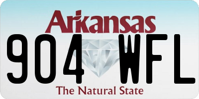 AR license plate 904WFL