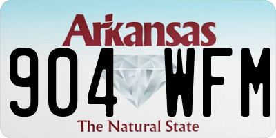 AR license plate 904WFM