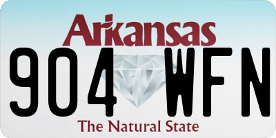 AR license plate 904WFN