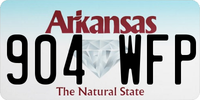 AR license plate 904WFP