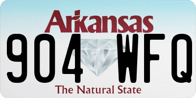 AR license plate 904WFQ