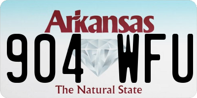 AR license plate 904WFU