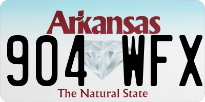 AR license plate 904WFX