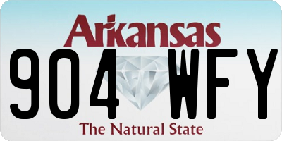 AR license plate 904WFY