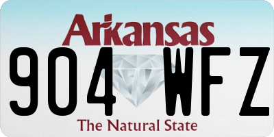 AR license plate 904WFZ