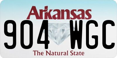 AR license plate 904WGC
