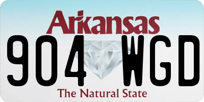 AR license plate 904WGD