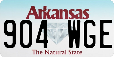 AR license plate 904WGE