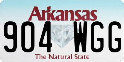 AR license plate 904WGG