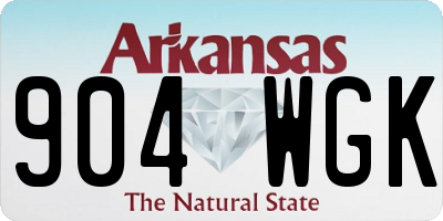 AR license plate 904WGK