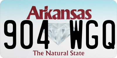 AR license plate 904WGQ
