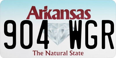 AR license plate 904WGR