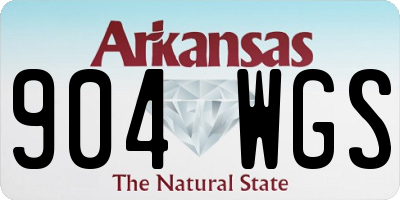 AR license plate 904WGS