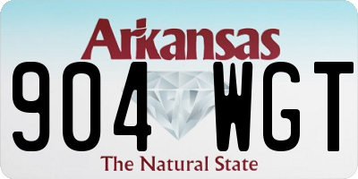 AR license plate 904WGT
