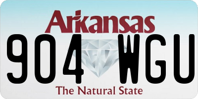 AR license plate 904WGU
