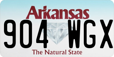 AR license plate 904WGX
