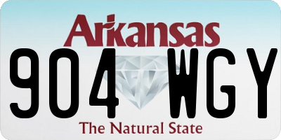 AR license plate 904WGY