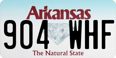 AR license plate 904WHF