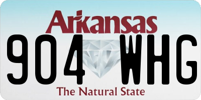 AR license plate 904WHG