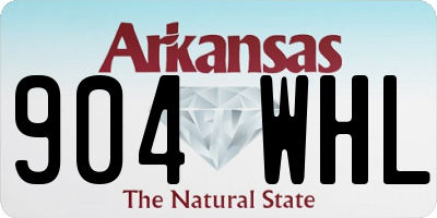 AR license plate 904WHL