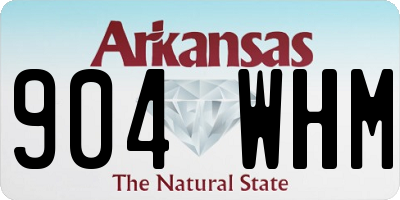AR license plate 904WHM