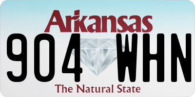 AR license plate 904WHN